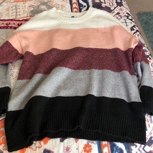 H&M Oversized Striped Sweater